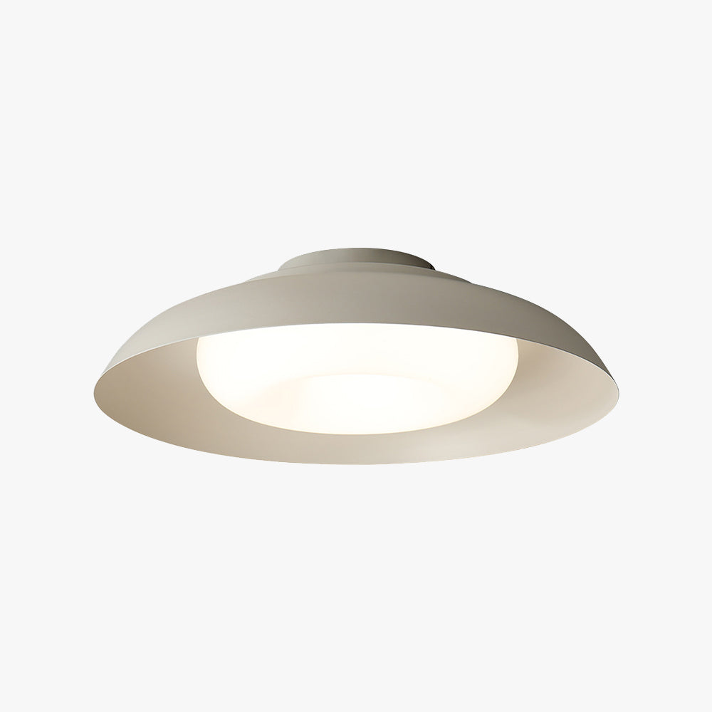 Carins Nordic Bowl Acrylic Flush Mount Ceiling Light, White