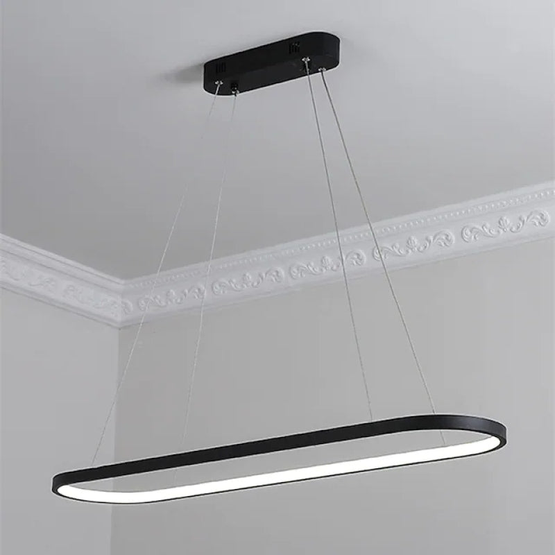 Edge Minimalist Oval Interior Hanging Pendant Light