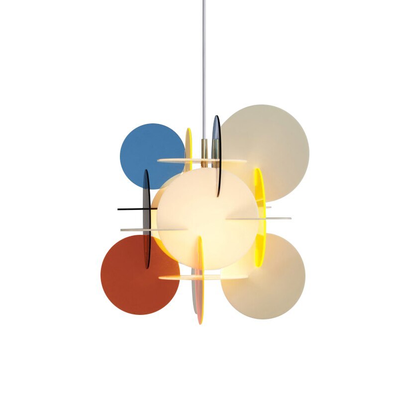 Morandi Modern Colorful Art Creative Pendant Light, Metal/Acrylic