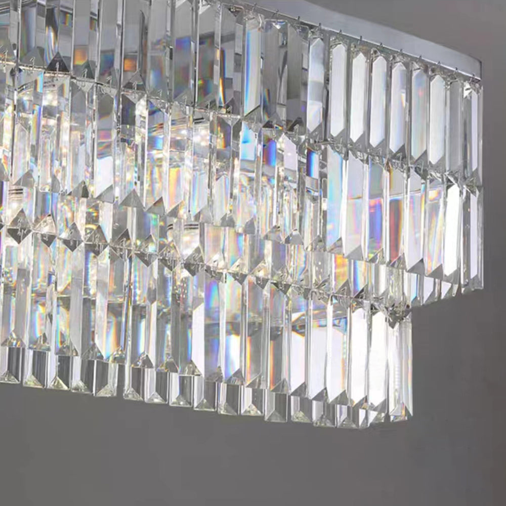 Marilyn Modern Art Deco LED Pendant Light, Crystal/Metal