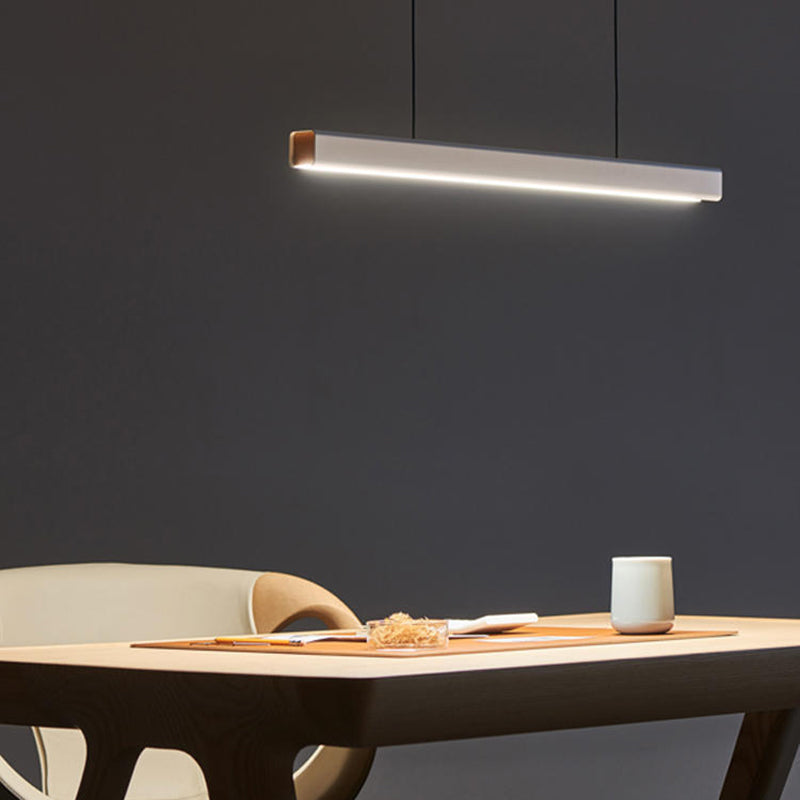 Edge Minimalist Classic Black & White Linear Pendant Light