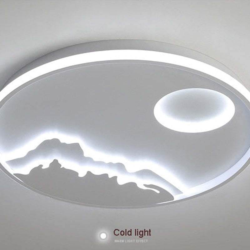 Quinn Mountain View Flush Mount Ceiling Light