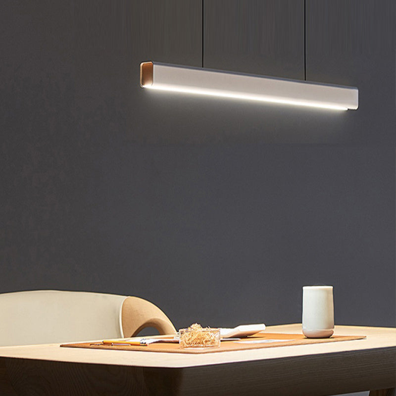 Edge Minimalist Classic Black & White Linear Pendant Light