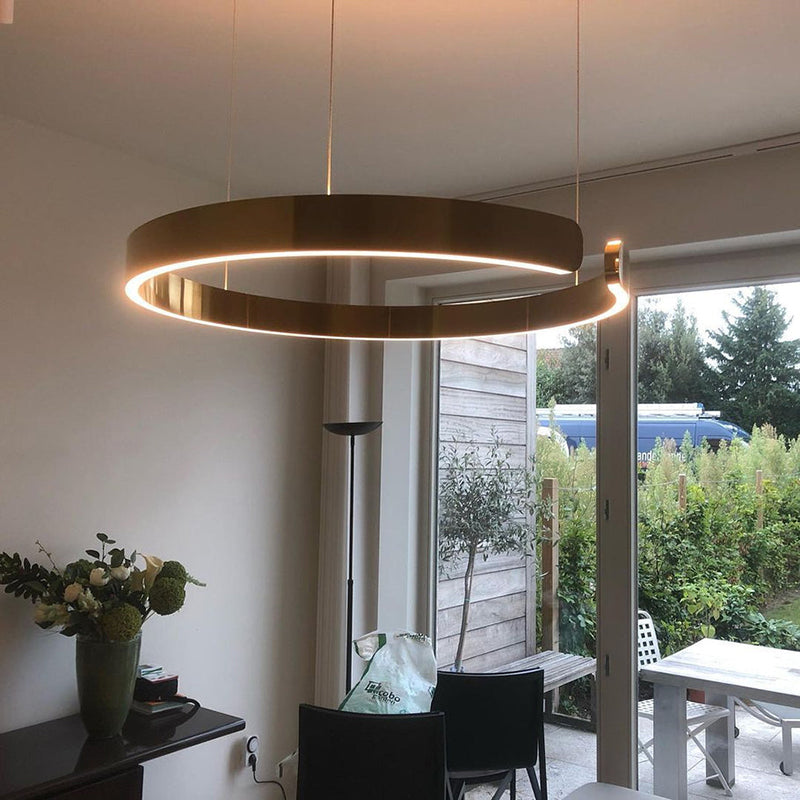 Edge Circle Pendant Light, LED, 4 Color