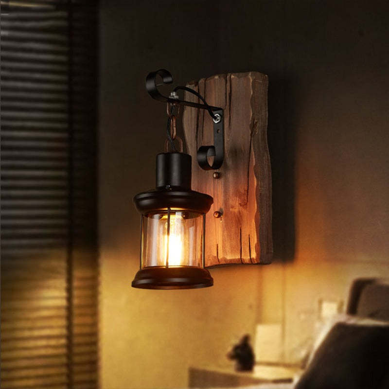 Alessio Vintage Lantern Metal Classic Industrial  Wall Lamp