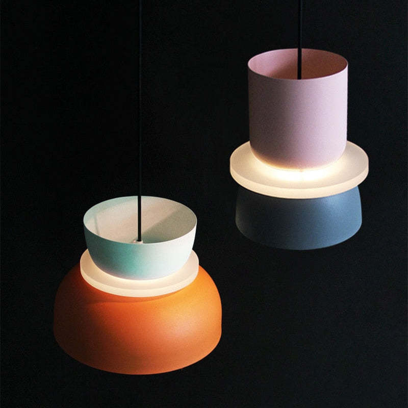 Morandi Pendant Light, Island, Contrast Color, Industrial