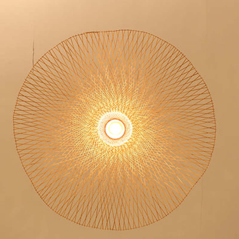 Muto Pendant Light Rattan/Metal, Gold, Kitchen Island