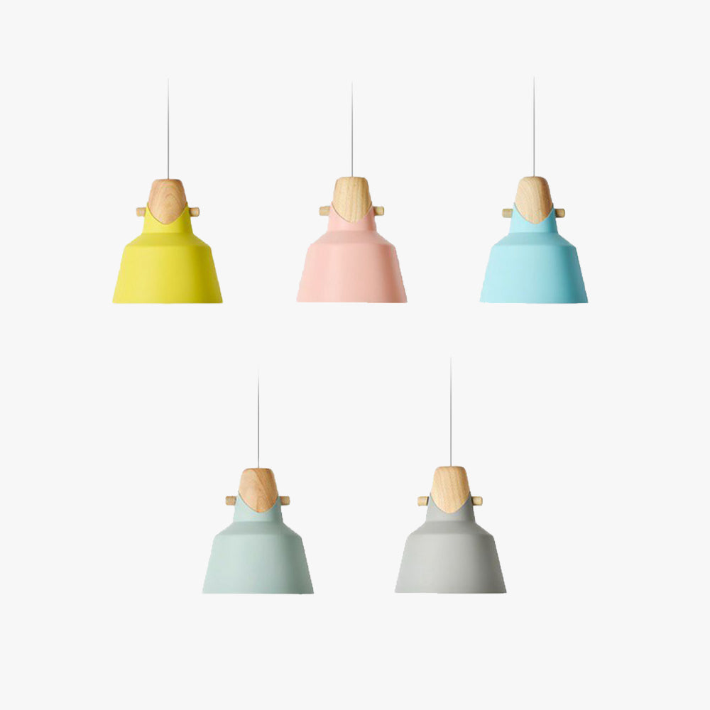 Morandi Nordic Dome Metal Pendant Light, Bule/Green/Pink