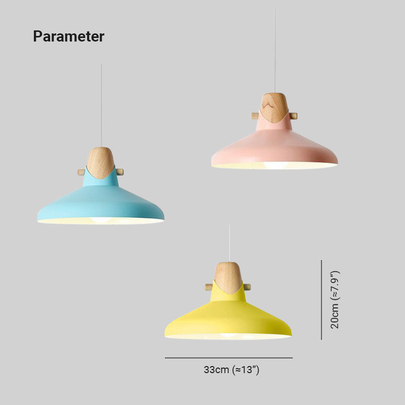 Morandi Nordic Dome Metal Pendant Light, Bule/Green/Pink