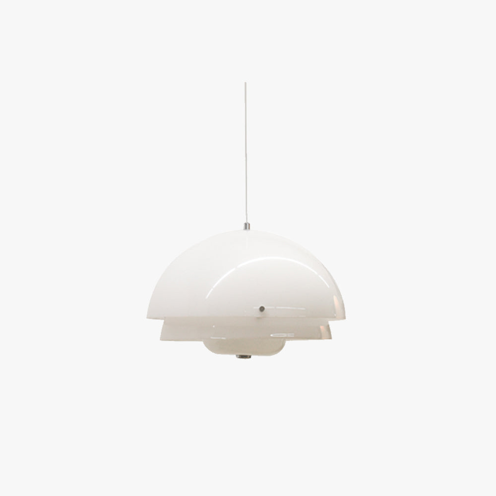 Hailie Dome Shape White Pendant Light