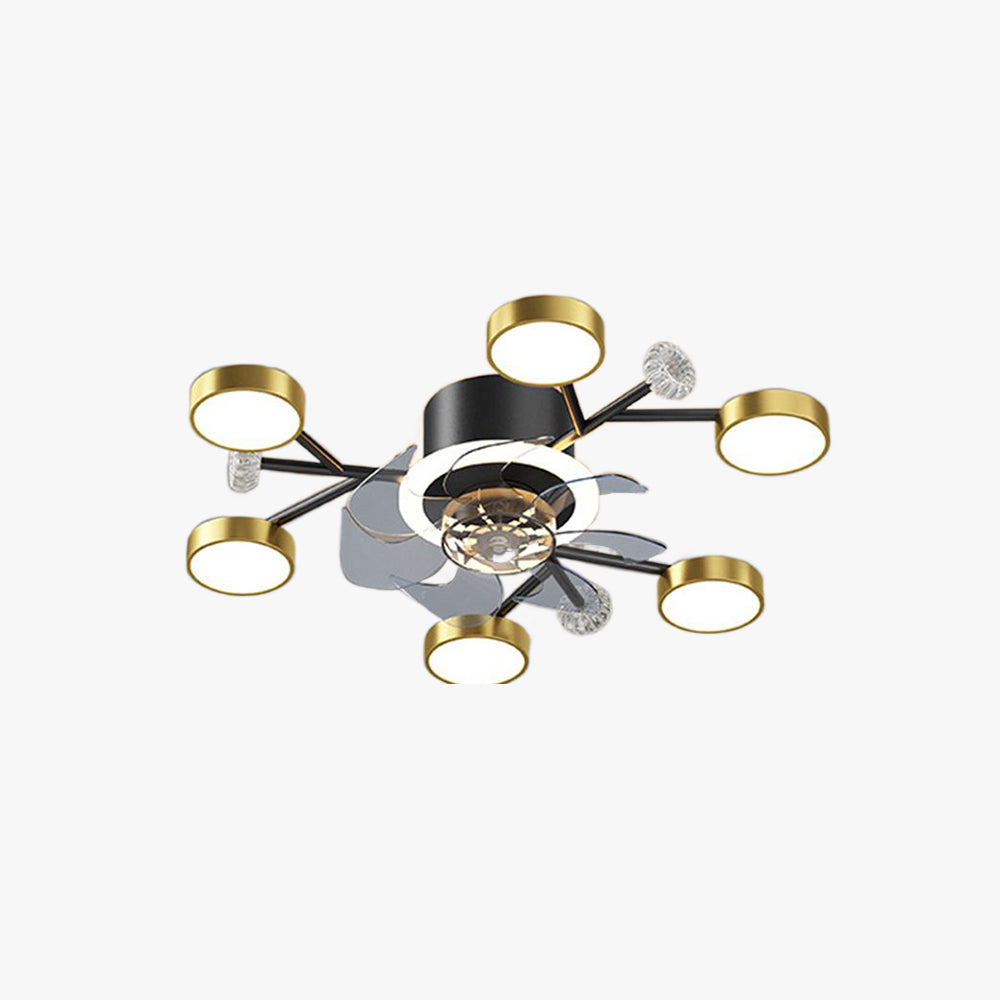 Weiss Ceiling Fan with Light, 2 Color, L 25"/35"/42"