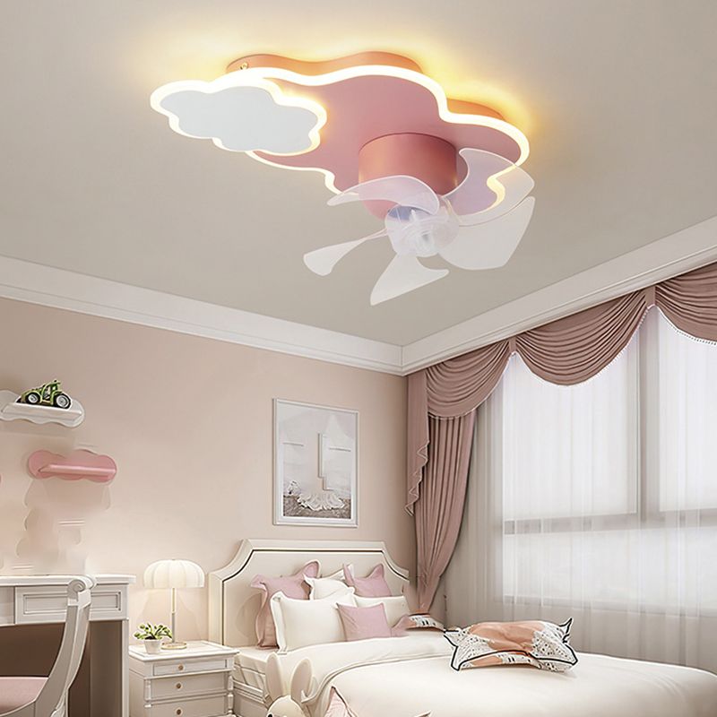 Minori Cloud Ceiling Fan with Light, 3 Color, 23"/21.5''