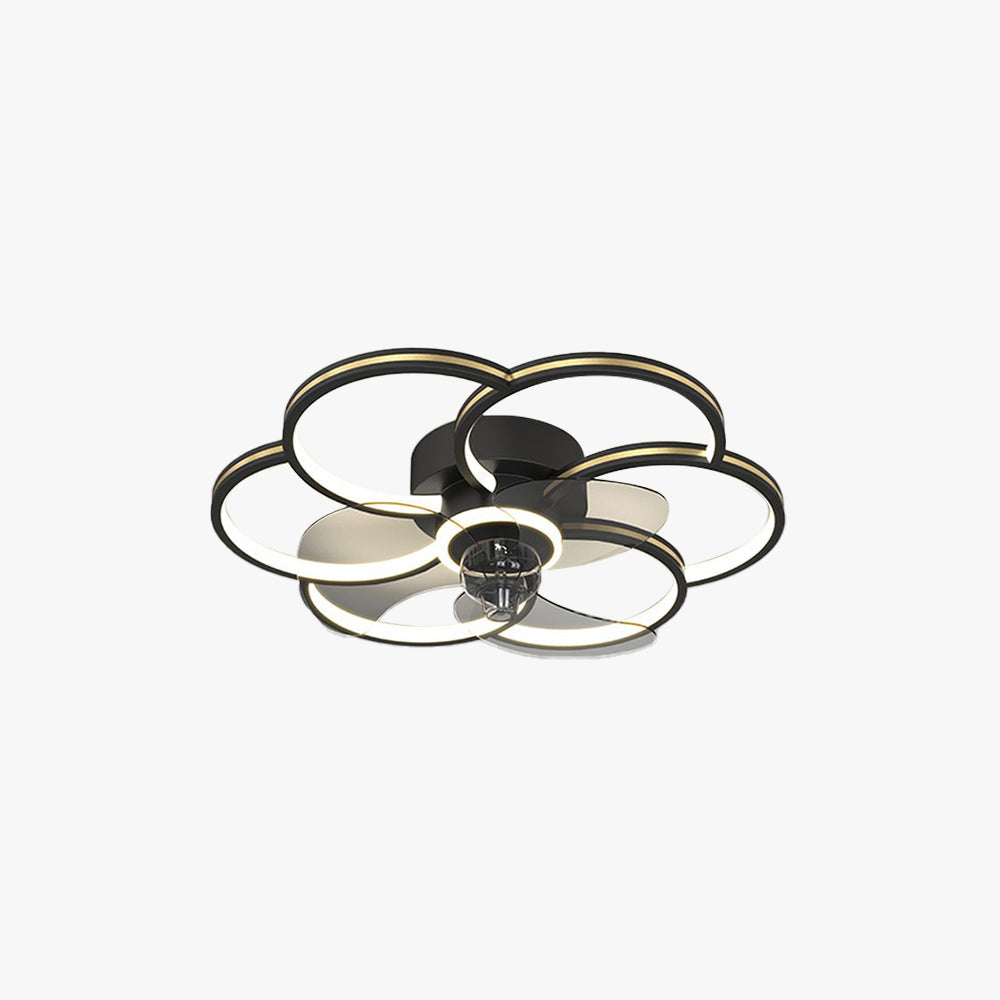 Arisha Ceiling Fan with Light, 2 Color/ 4 Style, DIA 20"/22"/24"
