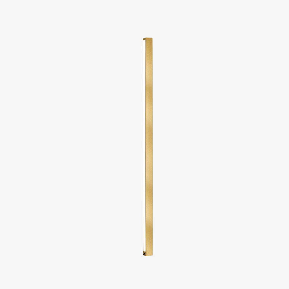 Edge Minimalist Linear Metal Floor Lamp, Black/Gold, Living Room