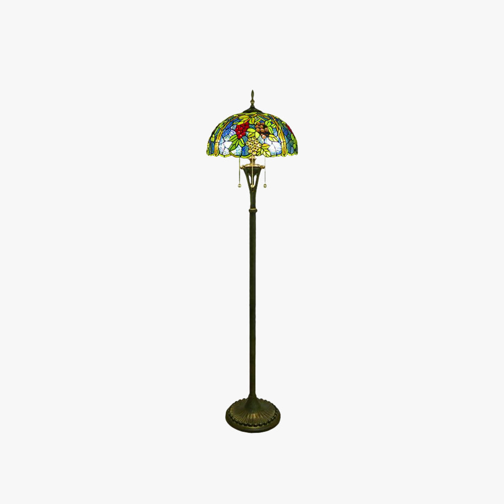 Alessio Vintage Metal Grapes Floor Lamp, Colorful