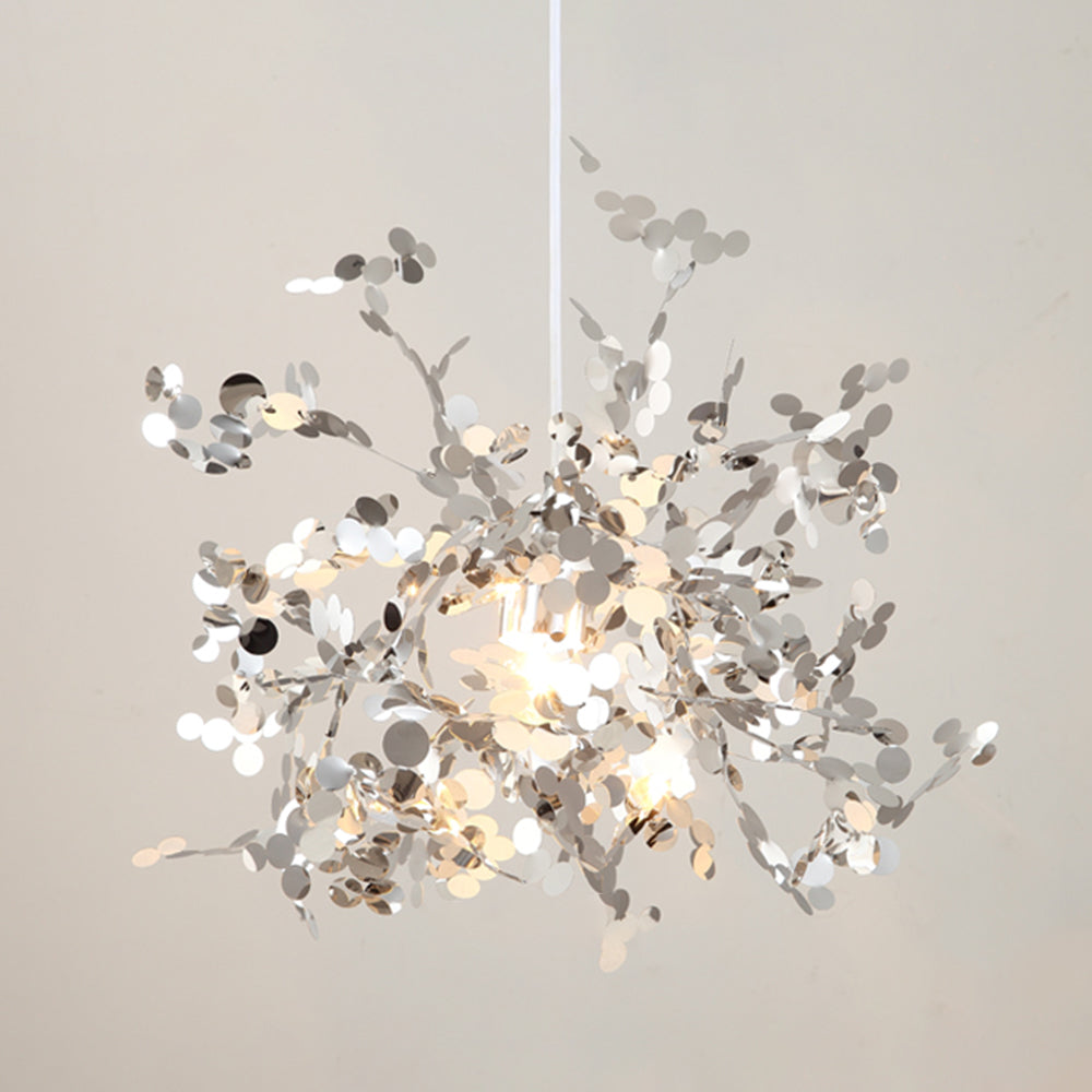 Olivia Artsy Classy Cluster Fireworks Pendant Light, Stainless steel