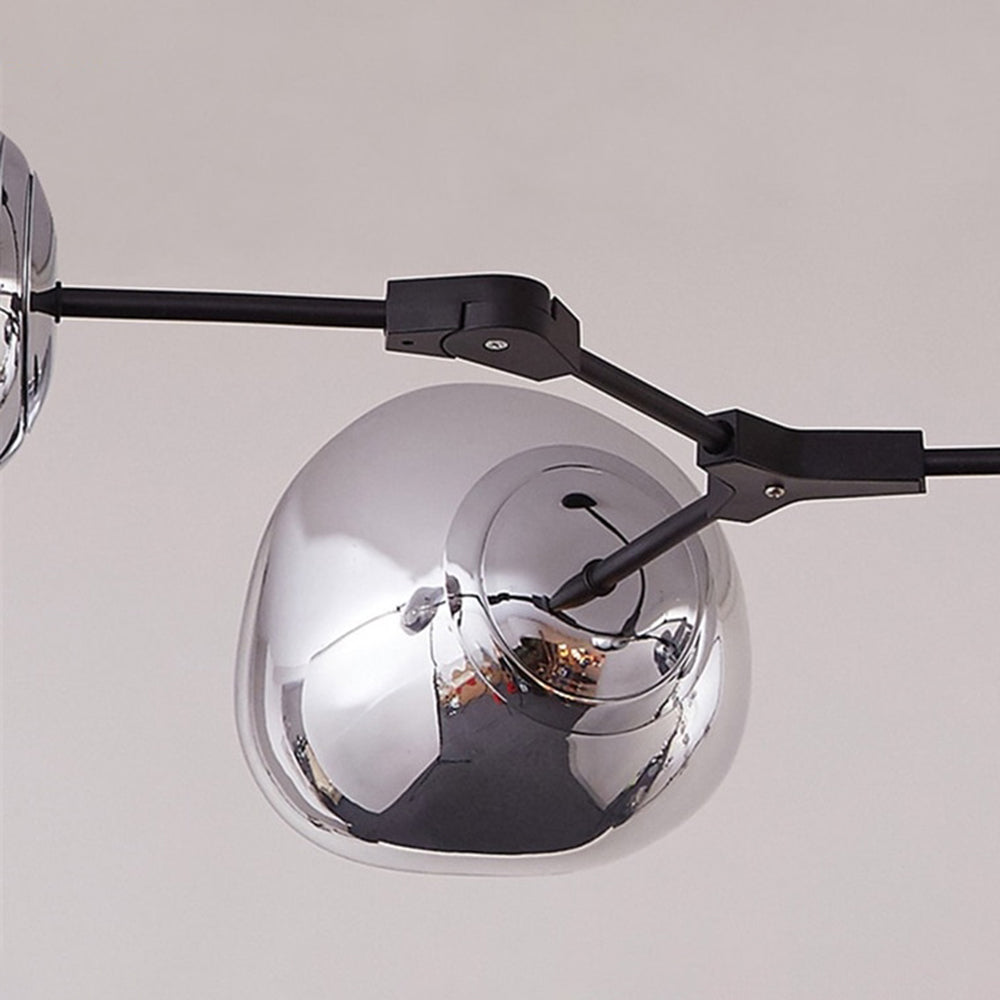 Mirza Modern Globe Lava 3 Pendant Light Fixture 3/6/8 Head