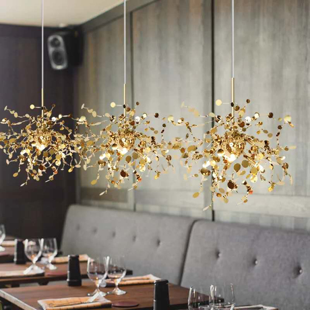 Olivia Artsy Classy Cluster Fireworks Pendant Light, Stainless steel