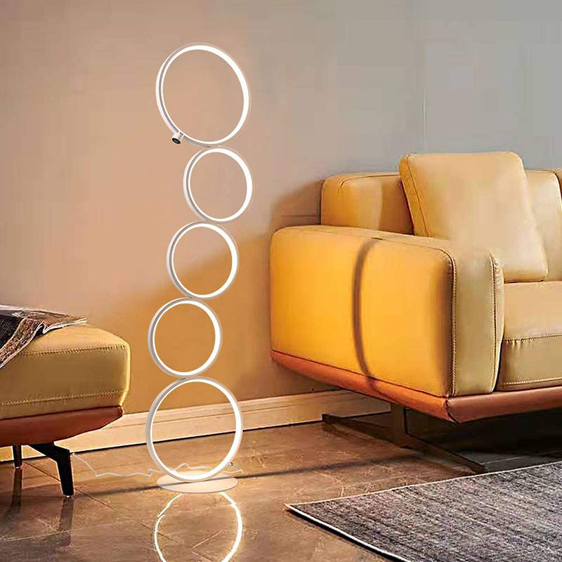 Modern Ring Touch Switch LED Floor Lamp Standing Lamp For Living Room