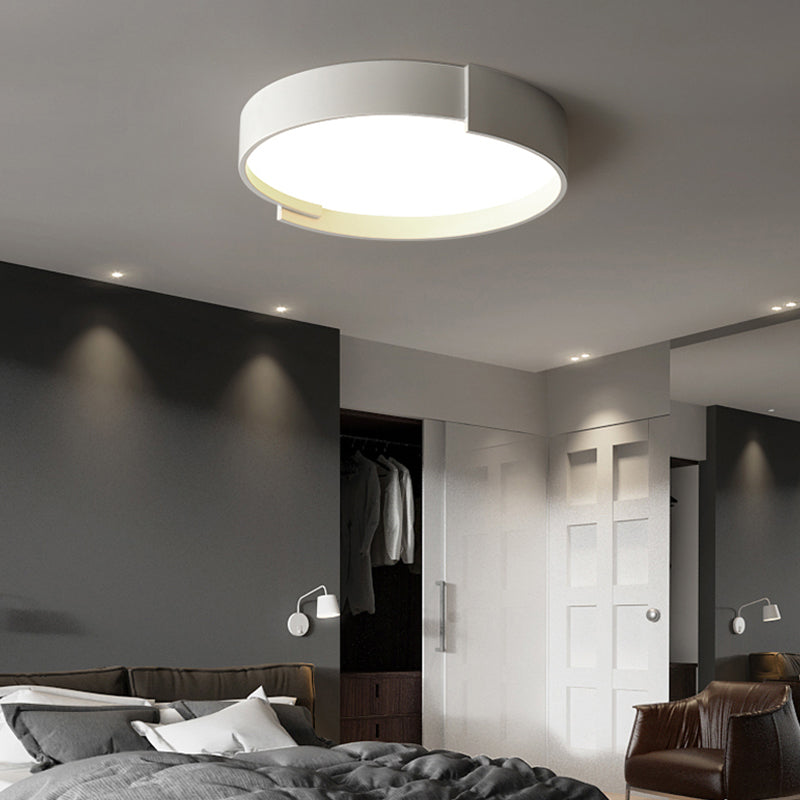 Quinn Modern Round Flush Mount Ceiling Light LED Double Layer