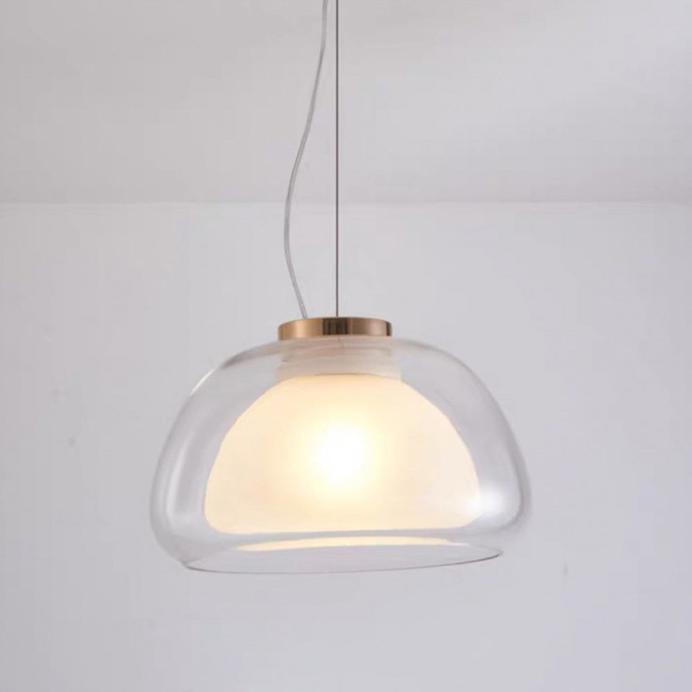 Byers Double Layer White Glass Pendant Light