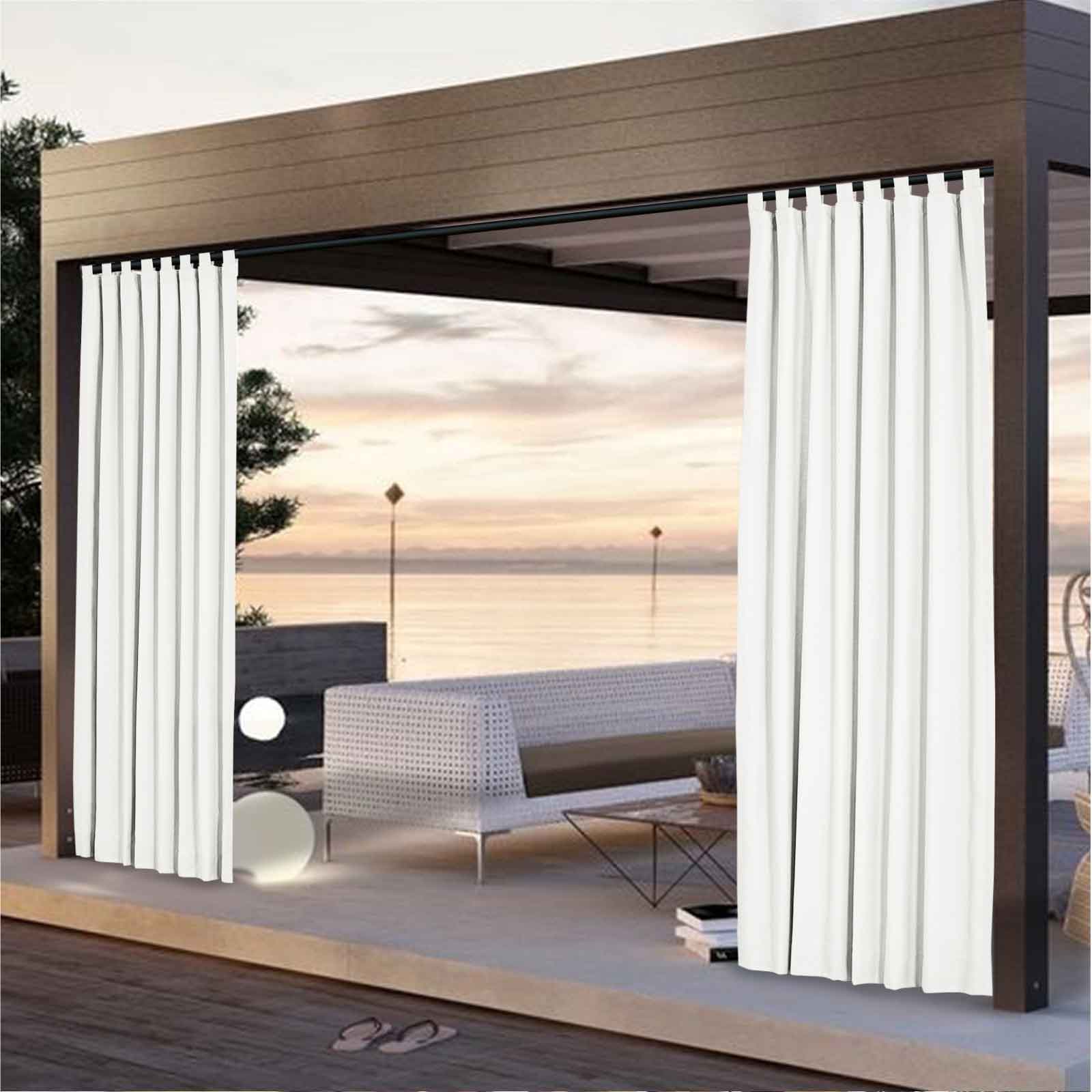Sundown Solid Acrylic Outdoor Curtain