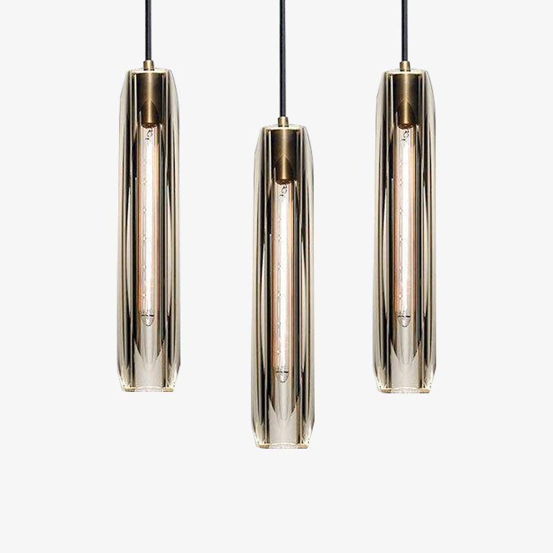 Sana Brass Designer LED Glass Pendant Lamp