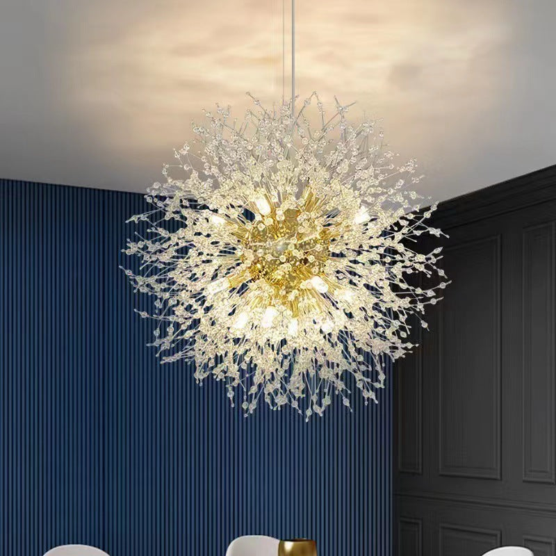 Nordic Dandelion Crystal Romantic Chandelier for Bar & Bedroom