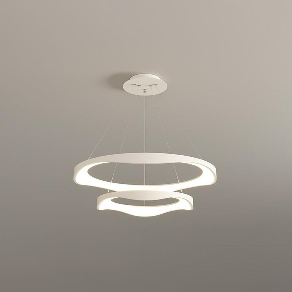 Arisha Pendant Light Rond Modern, Light Color Switchable, Black/White, Dining Room