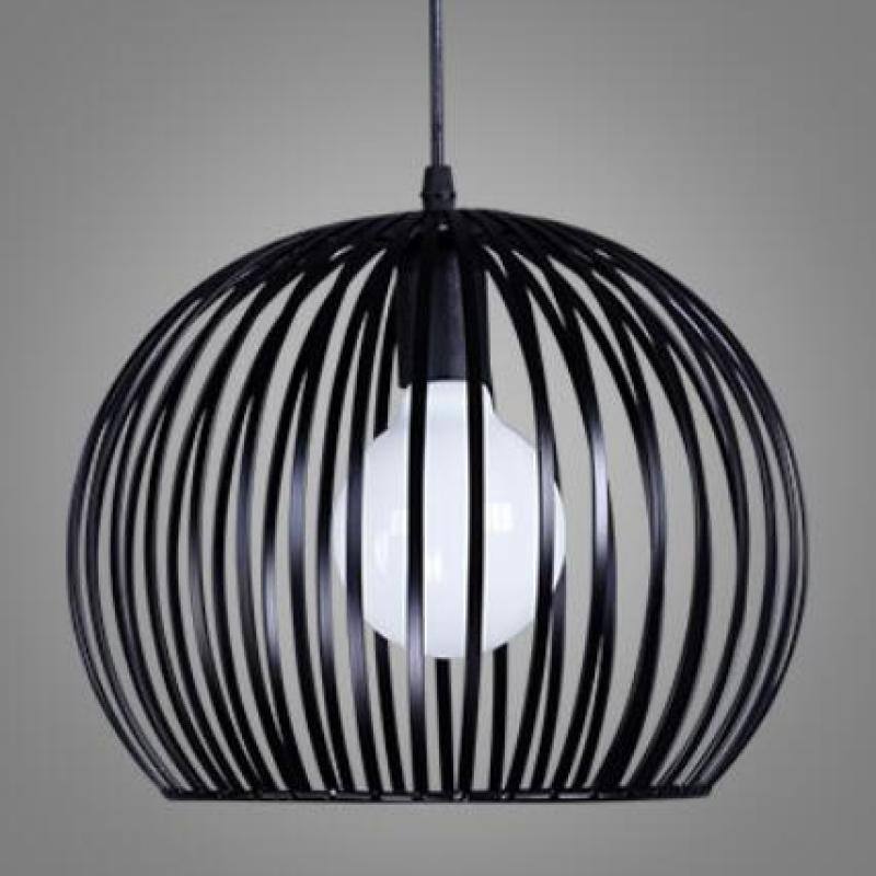 European Simple Vintage Industrial Style Creative Solid Wood Birdcage Lamps