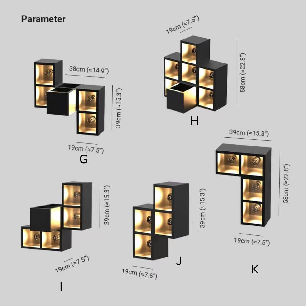 Orr Modern Cube Square Metal/Glass Outdoor Wall Lamp, Black