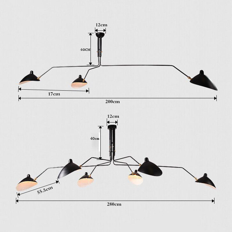 Schmitt Pendant Light Industry, Metal, Black, Study Room