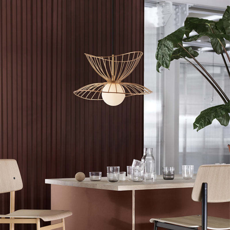 Renée Pendant Light Modern, Metal, Gold/Black, Kitchen Island