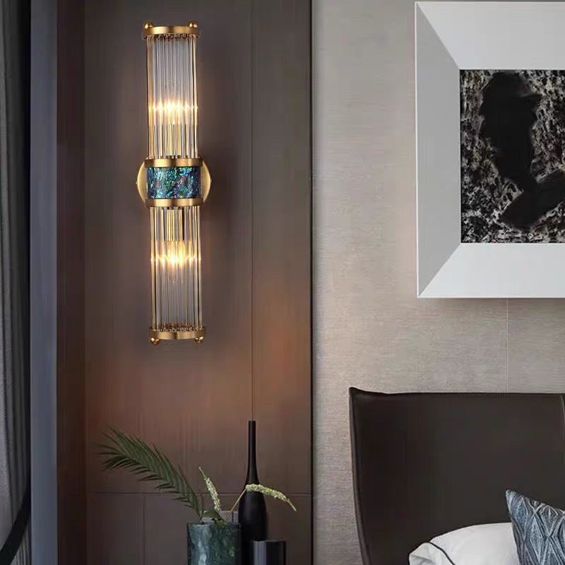 Fancy & Luxury Style Acrylic+Metal Wall Lamp Bedside Lamp for Bedroom