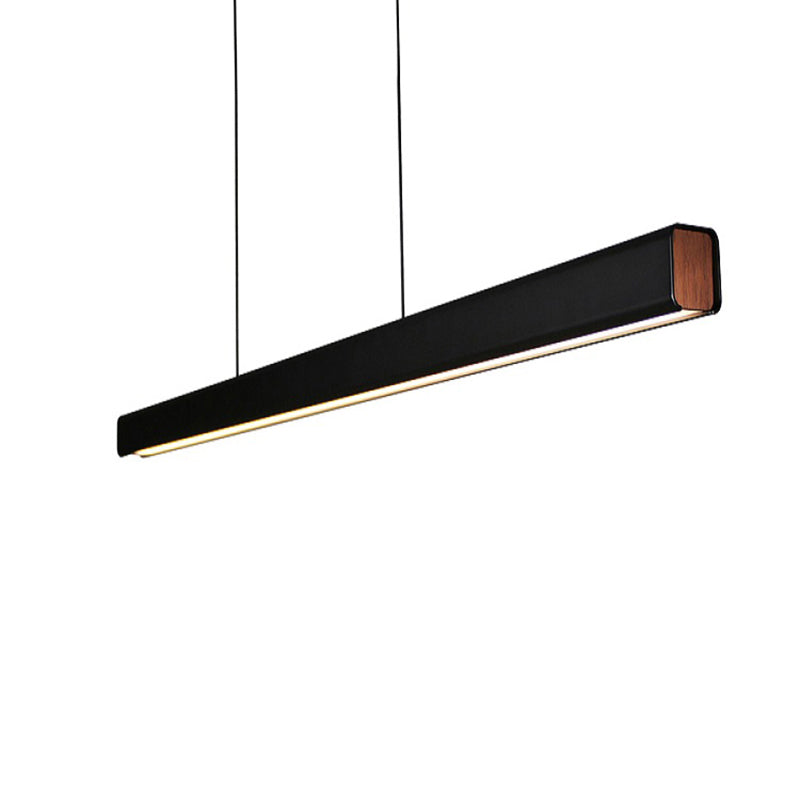 Edge Minimalist Classic Black & White Linear Pendant Light