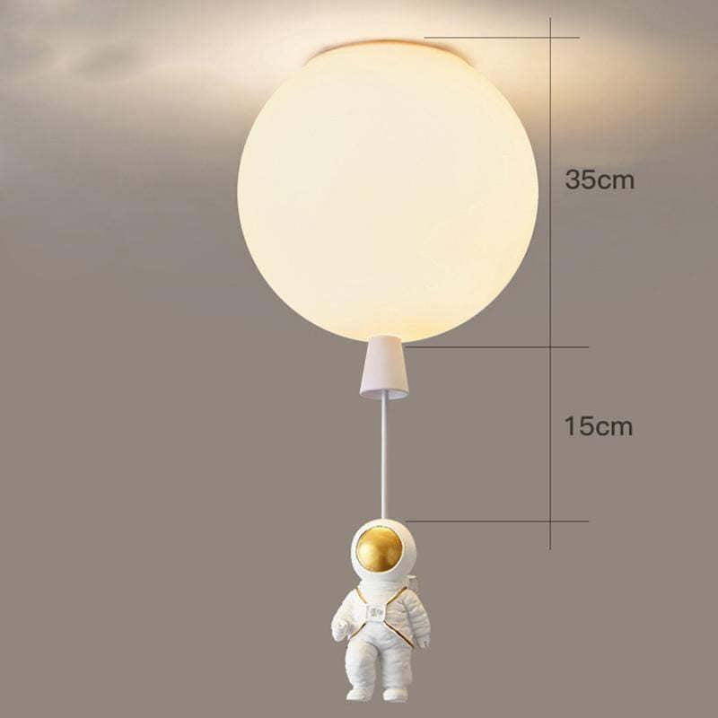 Fateh Astronaut Balloon Flush Mount Ceiling Light, L 20/25/30/35cm