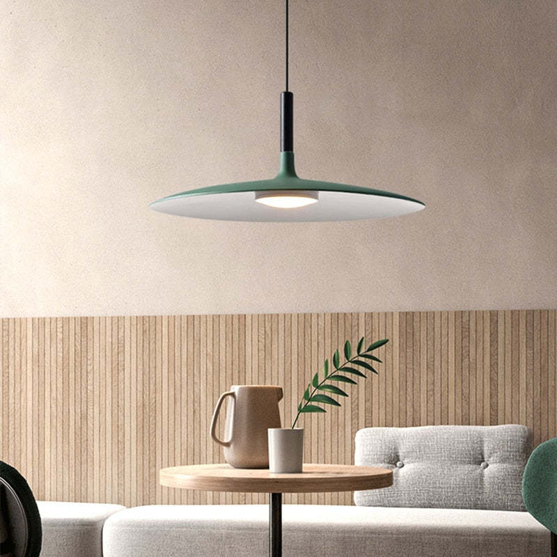 Morandi Pendant Light Pan, Plate Shape, Industrial