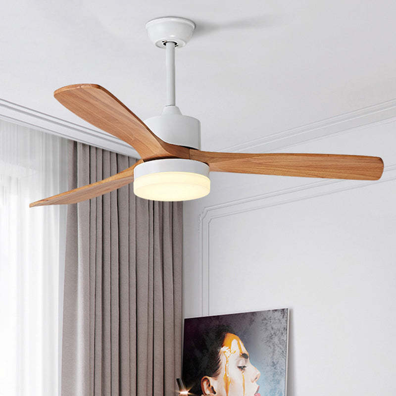 Ozawa 3-Blade Ceiling Fan with Light, Wooden, 2 Color, 43''