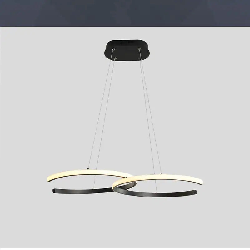 Louise Modern Minimalist Pendant Light, Double-C