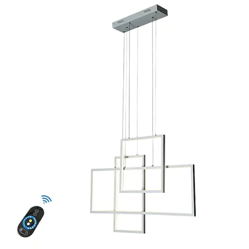 LED Square Geometric Pendant Light for Living Room & Dining Room