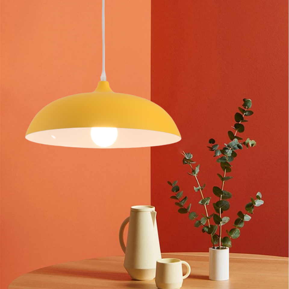 Morandi Macaroon Colorful Dome Shape Pendant Light