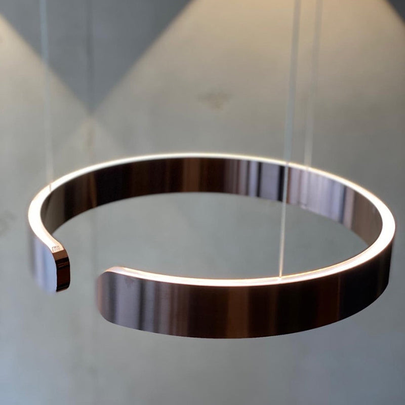 Edge Circle Pendant Light, LED, 4 Color