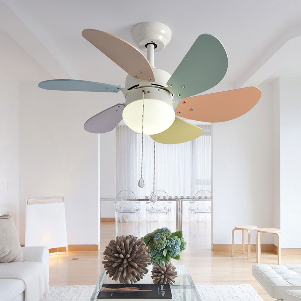 Morandi Colorful 5-Blade Ceiling Fan Light, DIA42.13''