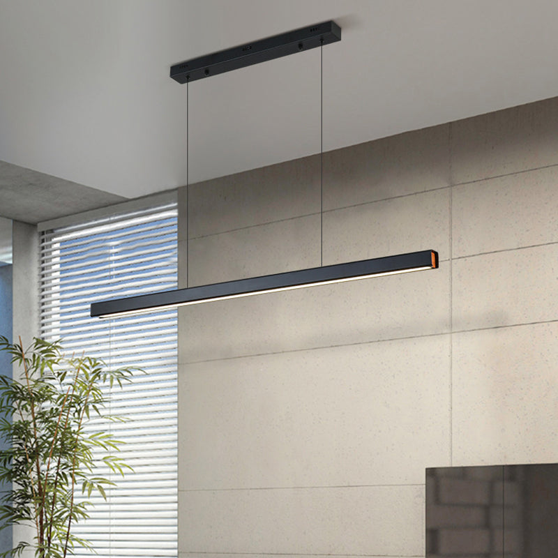 Edge Minimalist Classic Black & White Linear Pendant Light