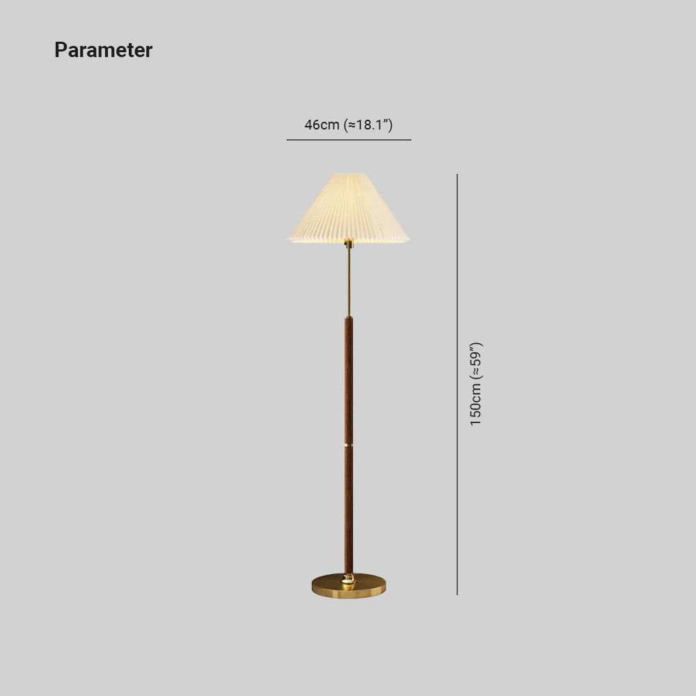 Ozawa Pleated Floor Lamp, 2 Colour