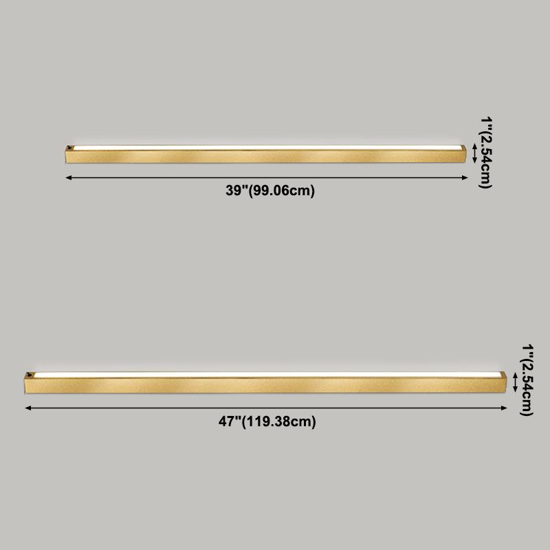 Edge Minimalist Linear Metal Floor Lamp, Black/Gold, Living Room