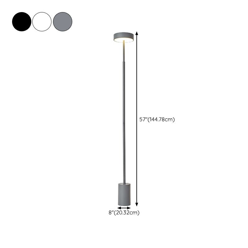 Edge Floor Lamp Linear Modern/Minimalist, Black/White/Gray, Bedroom