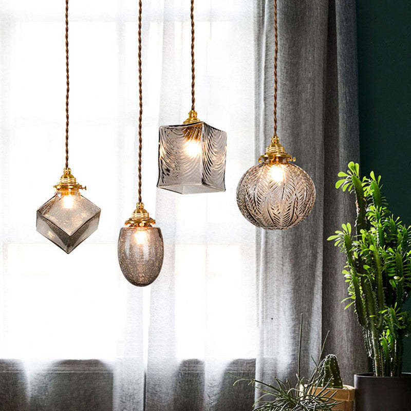 Glass Pendant Lights Modern Light Fixtures For Dining Room
