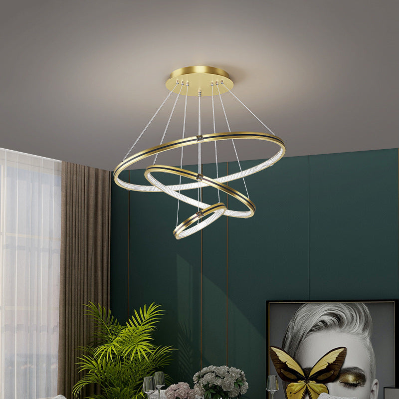 LED Rings Adjustable  Pendant Light For Living Room &Dining Room