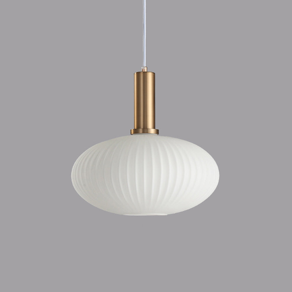 Hailie Morden Bubble Glass Pendant Light, White, Bedroom